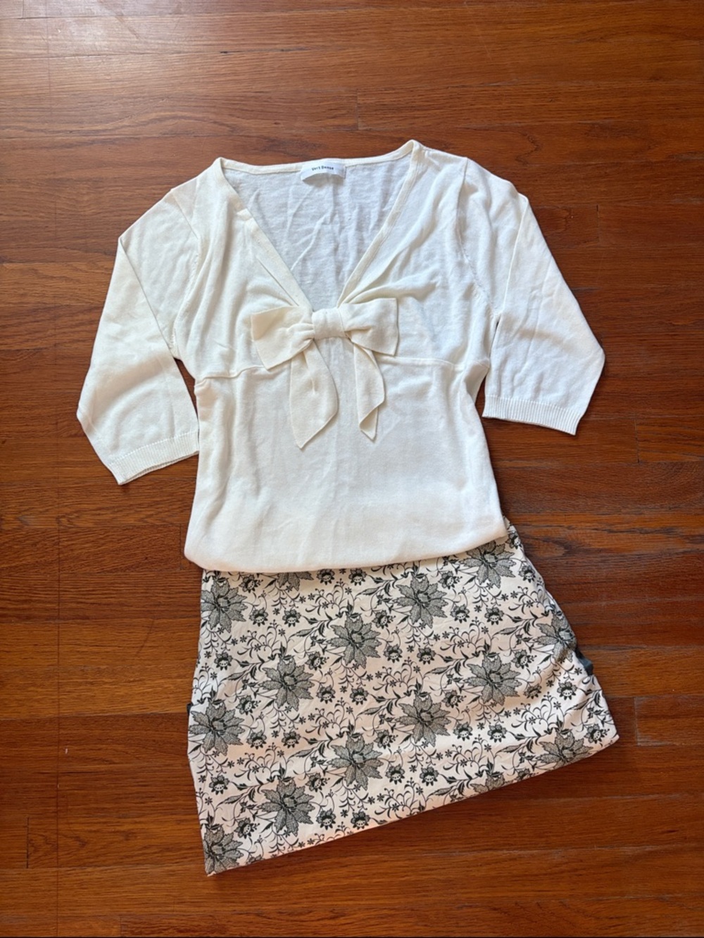 Butter Yellow Coquette Bow Summer Knit Quarter Sleeve